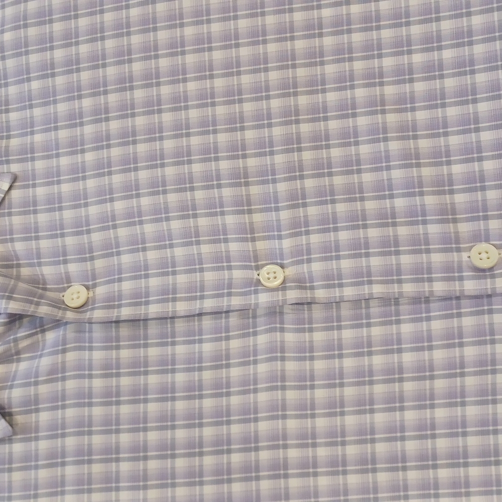 Checkered Zegna Purple Checkered Shirt View 2